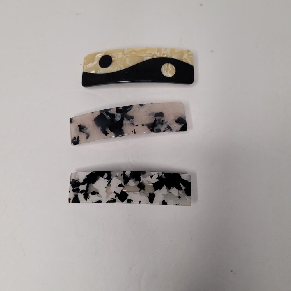 Elegant Chinese Style Hair Barrettes - Set of Three